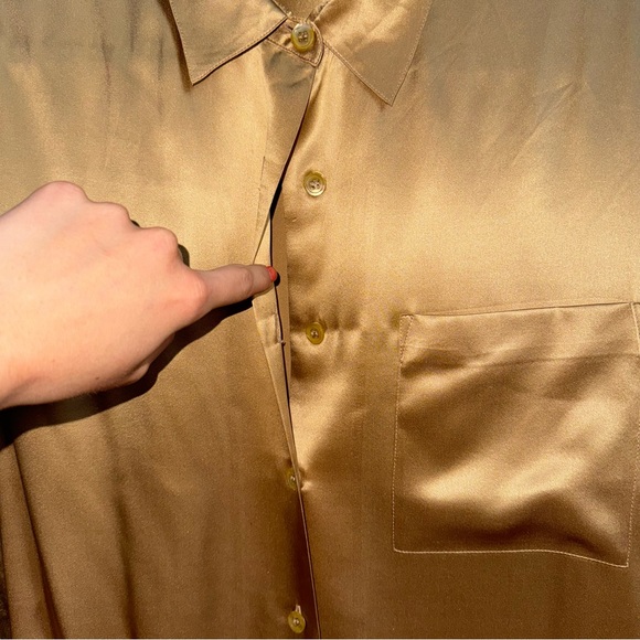 Talbots 100% silk shirt - Picture 3 of 11